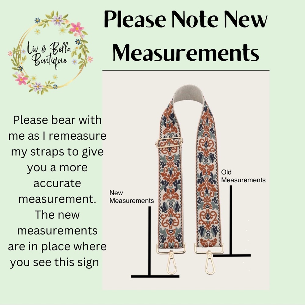 Crossbody Strap, Replacement Handbag Strap, Guitar Strap, Adjustable - Picture 8 of 9